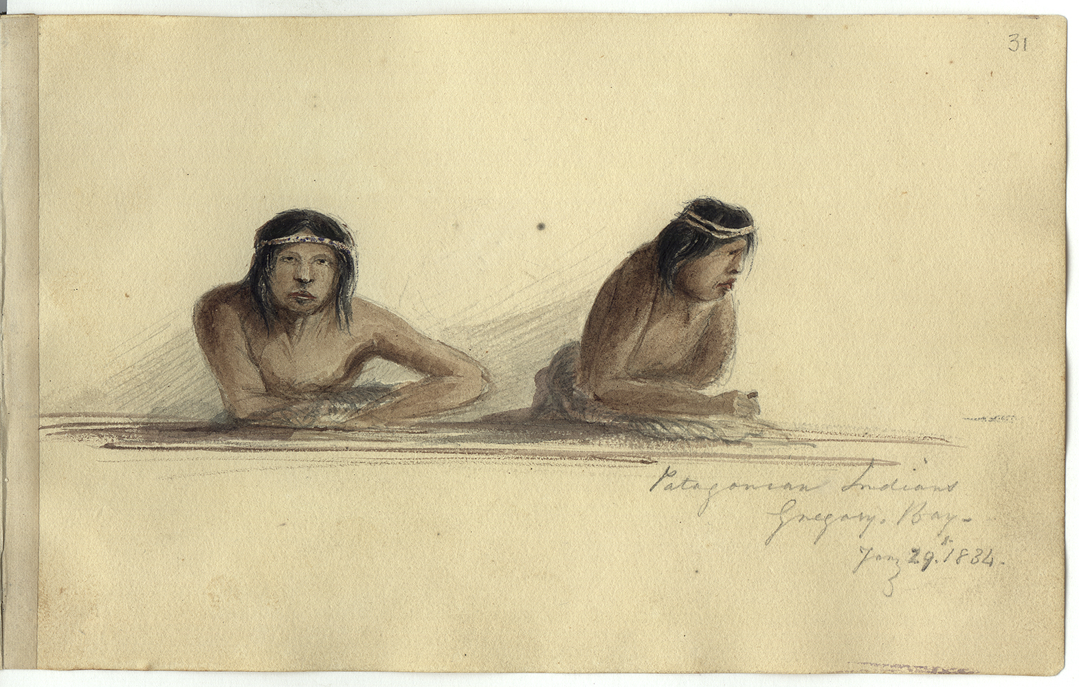 Patagonian Indians, Gregory Bay Patagonian Indians, Gregory Bay