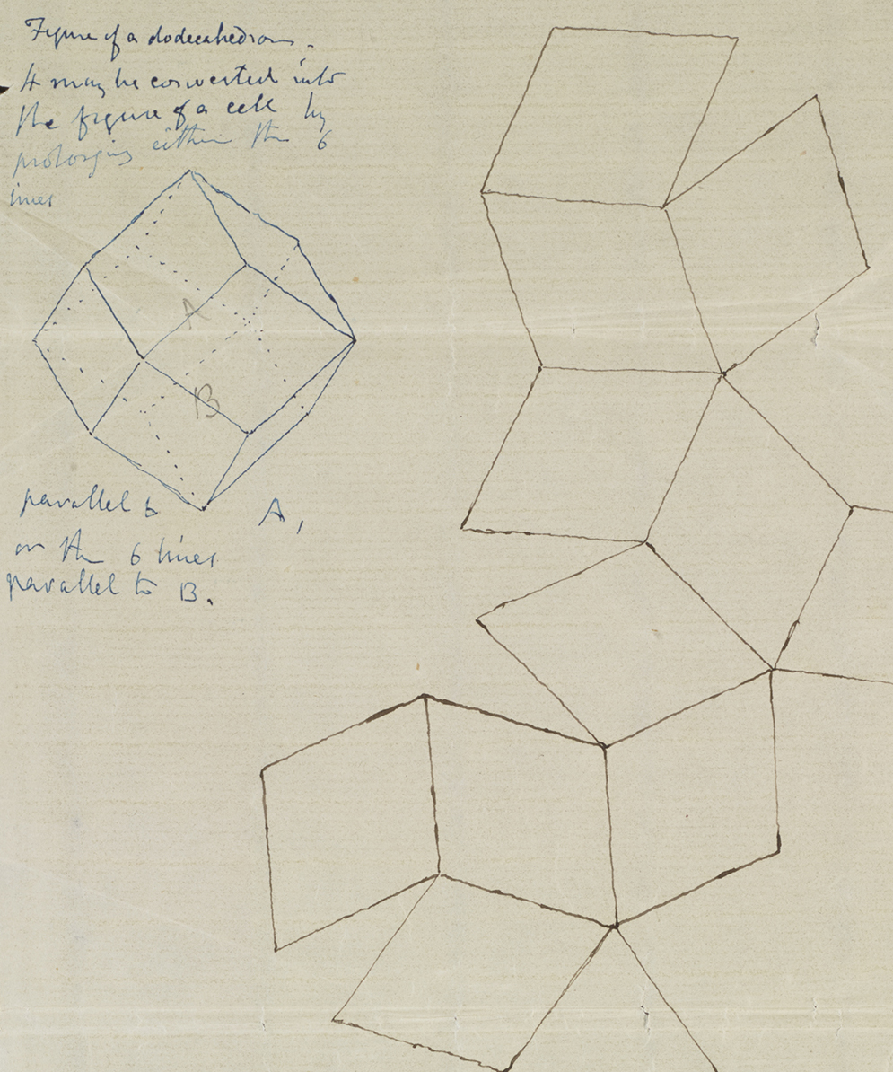 Part of a letter from W. H. Miller to Darwin exploring the geometrical architecture of honey-combs Part of a letter from W. H. Miller to Darwin exploring the geometrical architecture of honey-combs
