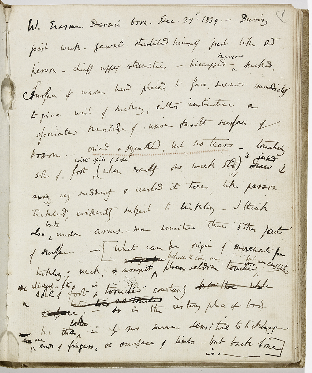 Darwin’s observations on his children Darwin’s observations on his children